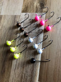 3.5g Round Ball Jig Heads with Reversed Hook